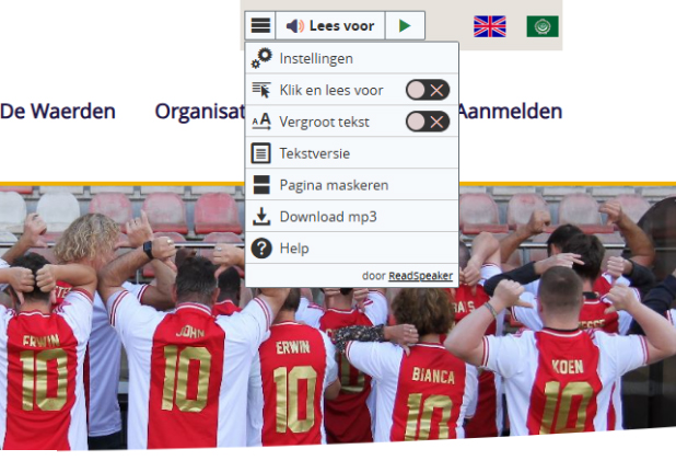 Het resultaat is een gebruiksvriendelijke website die voor iedereen goed toegankelijk is.