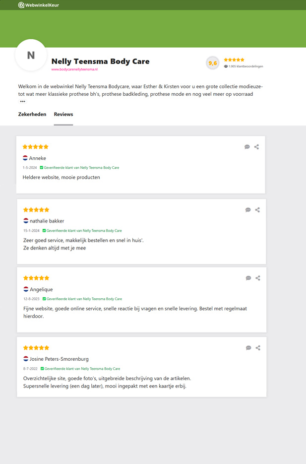 Top reviews van de nieuwe website