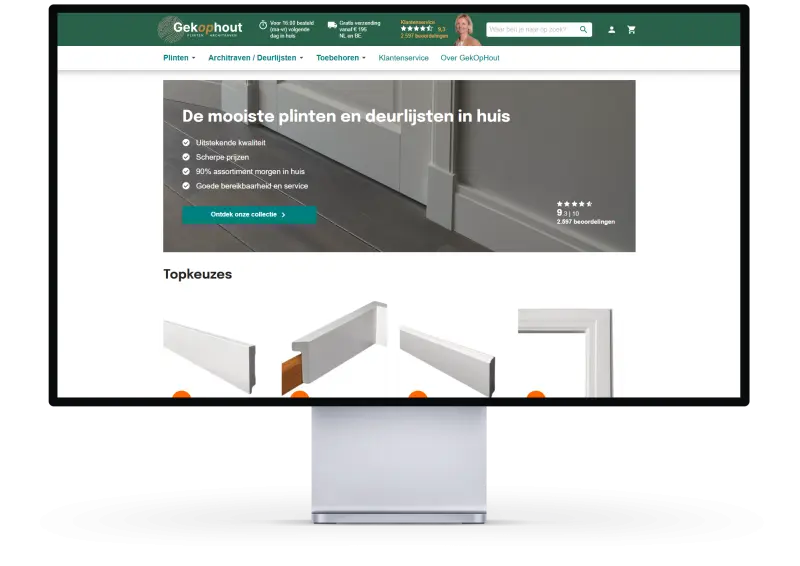 Prestashop webshop voor Gekophout.com