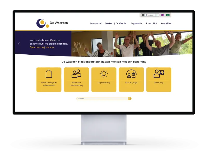 Website voor De Waerden